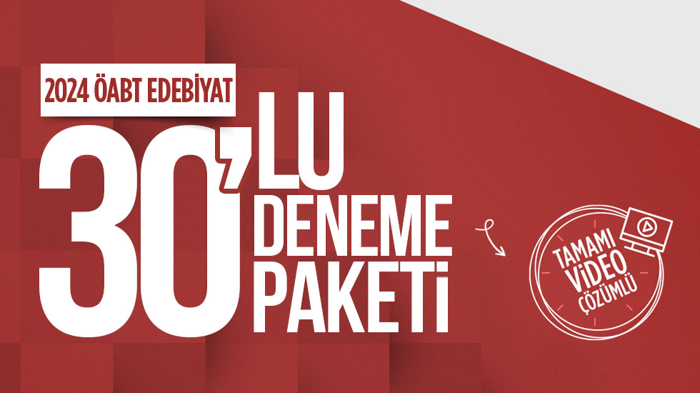 ÖABT Türk Dili ve Edebiyat - 30 lu Deneme Paketi